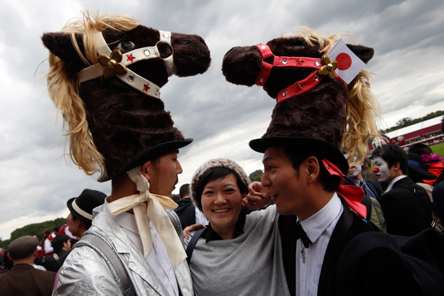 Japanese racegoers at the 2013 Arc. Photo: AP Photo/Francois Mori