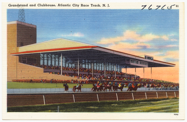 Atlantic City Race Course, 1930-1945 approximate. Image via the Boston Public Library