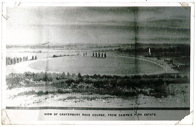 Canterbury Park Racecourse in 1886. Photo: City of Canterbury Local History Photograph Collection.