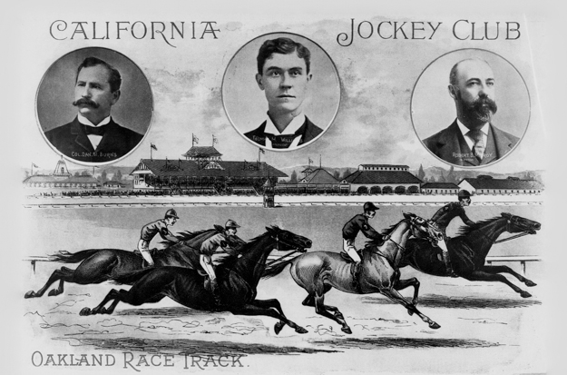 The New California Jockey Club assumed control of the erstwhile Oakland Trotting Park in 1896, and transformed it into the Bay Area’s newest thoroughbred venue. Image from San Francisco Call, 19 December 1897