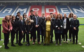 Pupils’ racecourse history work goes on display at national sports stadium