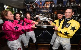 Who are the highest-ranked jockeys in the Shergar Cup?