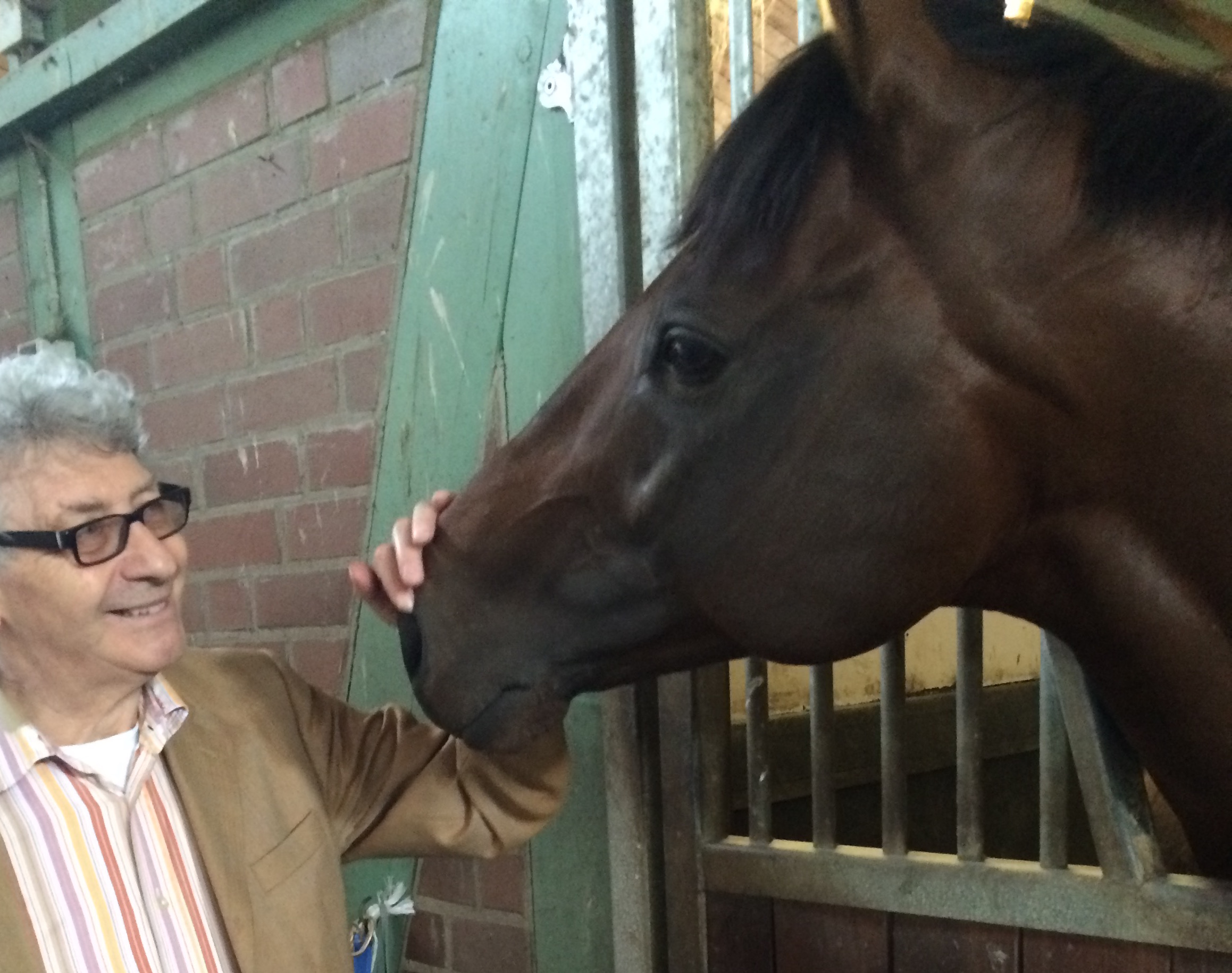 Happy at home: Protectionist with TRC correspondent David Conolly-Smith recently. Photo: Susi Wöhler
