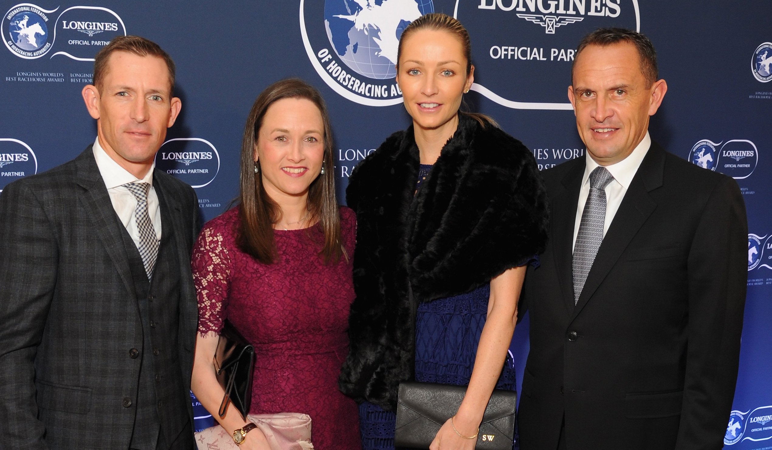 Hugh and Christine Bowman (left) with Chris and Stephanie Waller. Photo: Longines