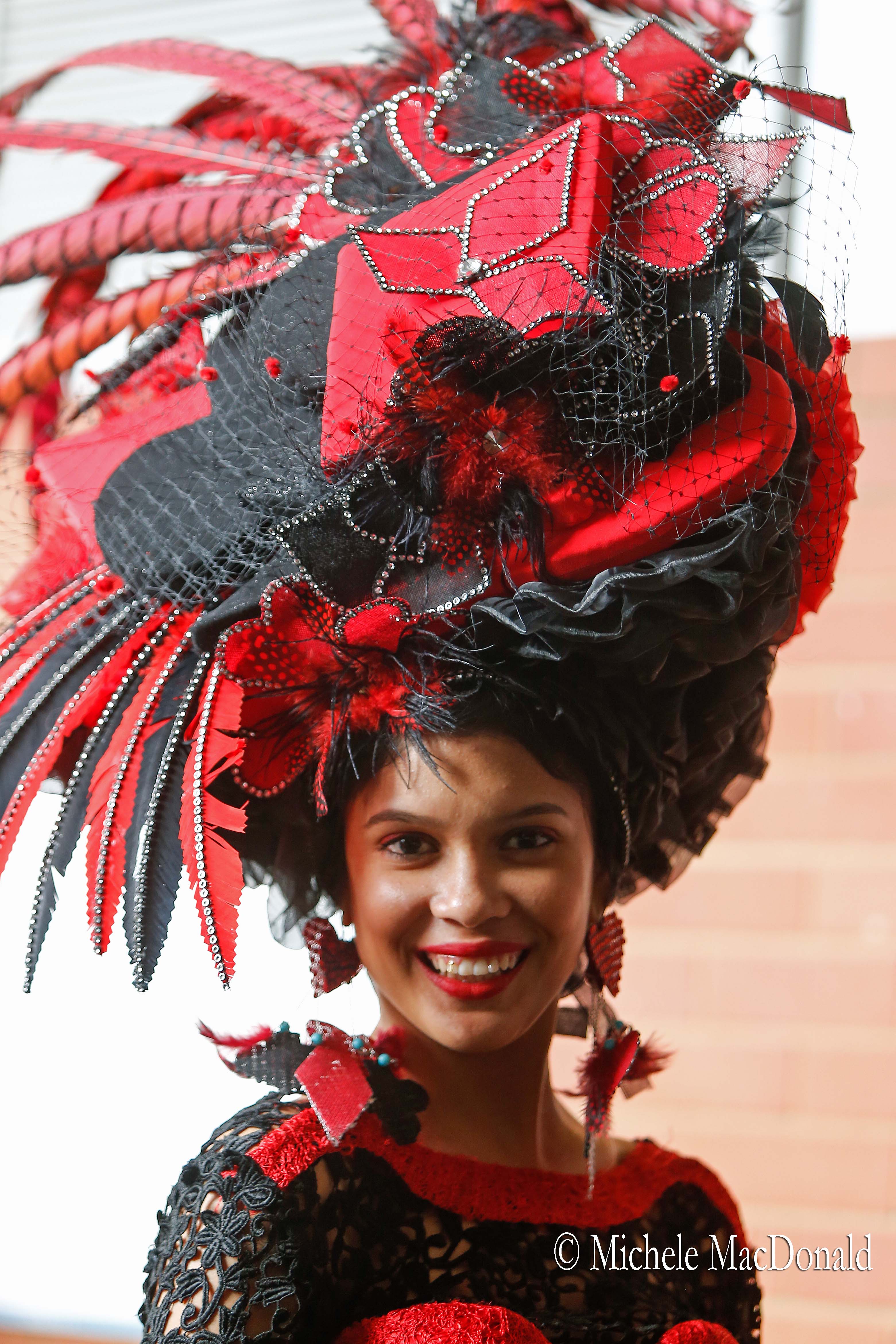 Stunning women wearing feathered hats up to three feet tall are a feature of the day. Photo: Michele MacDonald