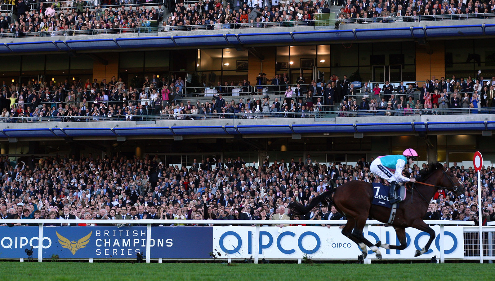 Frankel winning the 2011 Queen Elizabeth II Stakes at Ascot's Champions Day. Photo: Turnberry Consulting