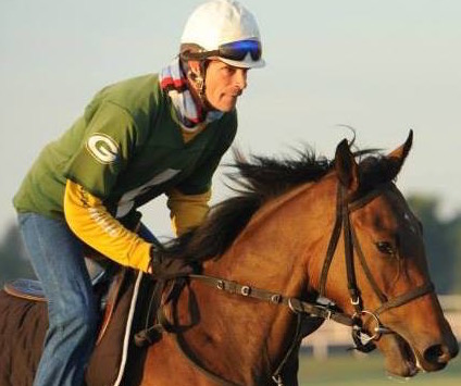 Exercise rider: Alex Brown has ridden work for some of America’s leading trainers