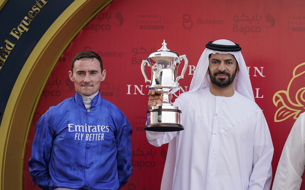 Poetic justice: Godolphin had several near-misses in Bahrain before Dubai Future’s victory, where Danny Tudhope missed the winning ride in 2021 though injury. Photo: Megan Ridgwell