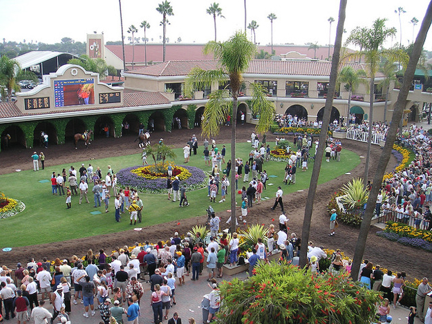 Paddock area at Del Mar. Photo: ibison4/Flickr. 