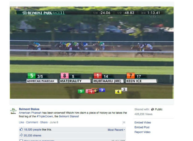 Belmont Stakes FB post