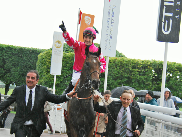 Lemaire after winning the Grand Prix de Saint-Cloud on Spiritjim for trainer Pascal Bary.
