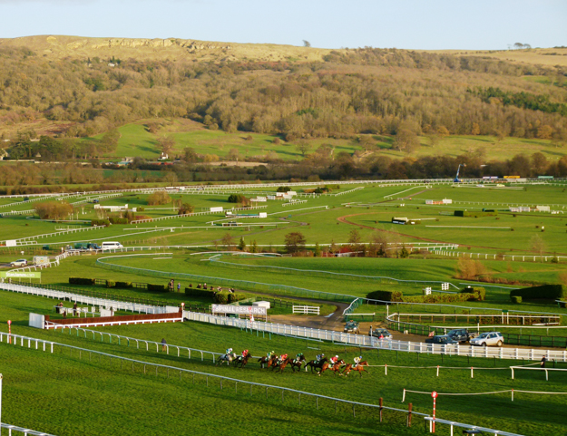 Cheltenham Racecourse sits in a natural amphitheatre. Photo: Mary Pitt.