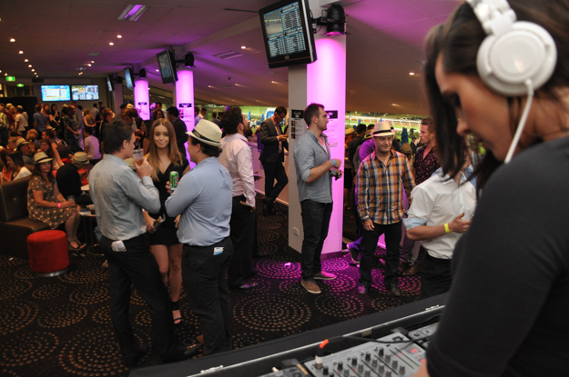 Racegoers at Moonee Valley race nights. Photo provided by MVRC.