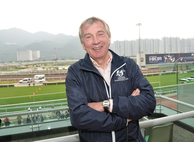 Dr. Des Leadon, travelling vet for international horses at Sha Tin Racecourse, prior to the Hong Kong International Races. Photo: Hugh Routledge. 
