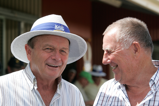 Gerry Harvey (left) and John Singleton. Photo: Magic Millions.