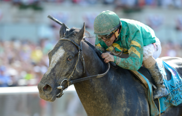 Honor Code winning the Whitney at Saratoga. Photo: Adam Moosh/NYRA