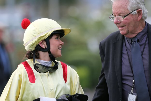 Jockey Ulrika Holmquist and trainer Lee Sommervell. Photo: Trish Dunell.