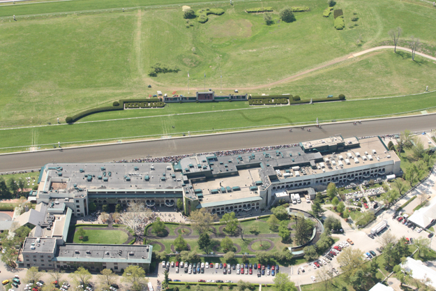 Aerial view of Keeneland taken in 2011. Photo: Keeneland.