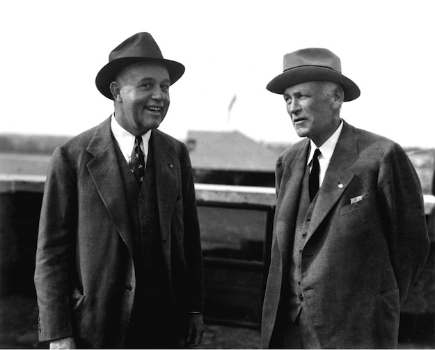 Jack with Hal Price Headley, first president of the Keeneland Association.  Photo:  Keeneland Library