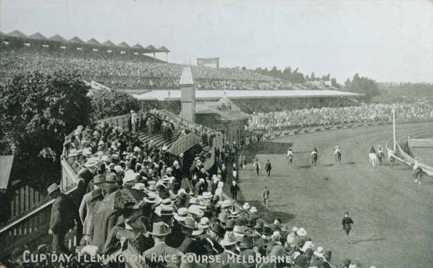 Melbourne Cup Day circa 1920. Photo via Turnberry Consulting.