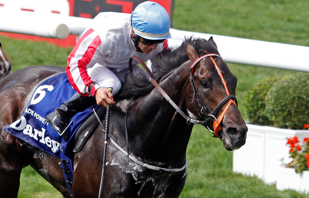 Slade Power won the Darley July Cup. Photo: Steven Cargill/RacingFotos.com