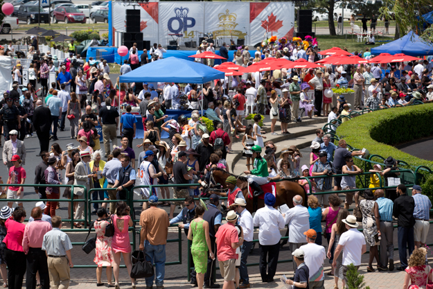 Racegoers at Woodbine on 2013 Queen's Plate Day. Photo: WEG/Michael Burns Photo.