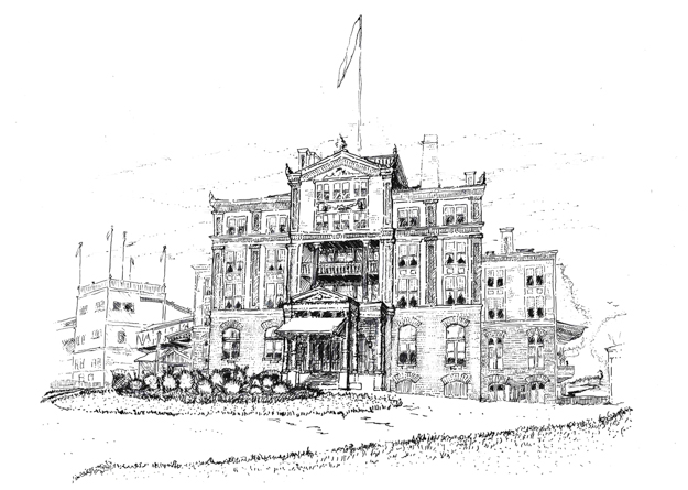 The palatial clubhouse of Morris Park, opened 1889. Image via Turnberry Consulting.