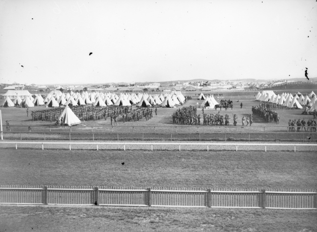 Troops on parade in Randwick.  Photo courtesy Australian War Memorial