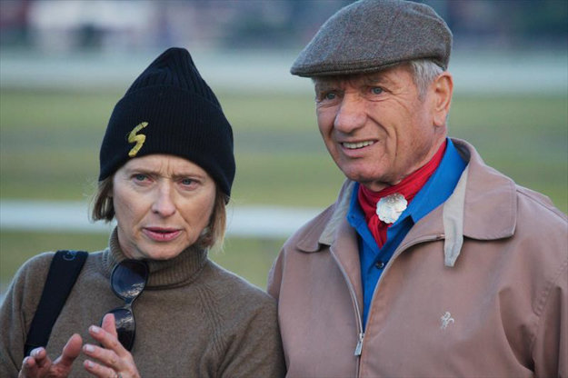 Gai and trainer Monty Roberts. Photo: GaiWaterhouse.com.au.