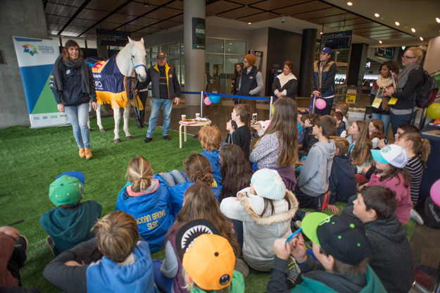 A birthday celebration for Subzero and all Southern Hemisphere horses at Melbourne Cricket Ground on Aug. 1. Photo: Sharon Lee Chapman/Fast Track Photography.