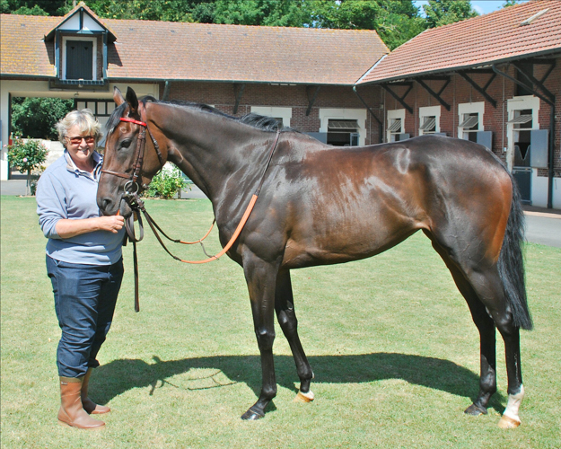 Treve and Criquette Head-Maarek at her yard in Chantilly. Photo: John Gilmore. 