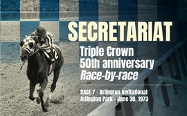 ‘A lavishly paid breeze, a three-inch putt, a slam dunk, a gentle volley into an open court’ – when Secretariat blew into the Windy City