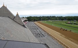 It’s all change in downtown Saratoga as the great meet gets underway at a deserted racetrack