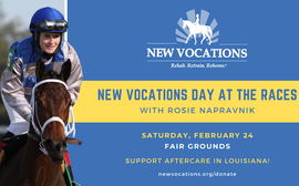 A life after racing: Rosie Napravnik returns to Fair Grounds for special New Vocations day