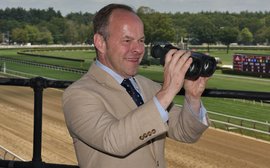 Larry Collmus: With a few exceptions, track grandstands are empty