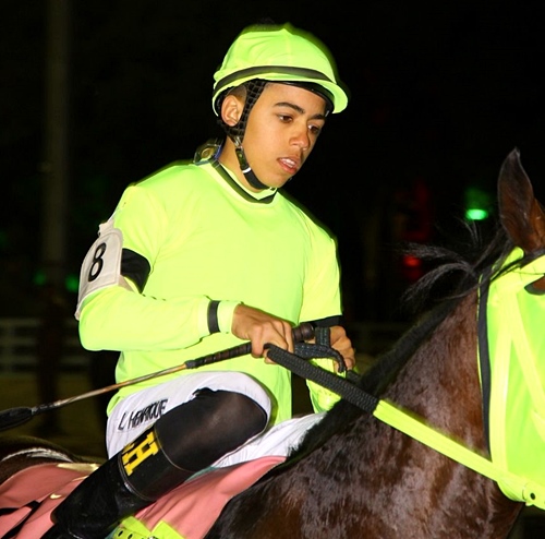 Leandro Henrique: the first apprentice to be champion at Gávea racecourse in Rio de Janeiro. Photo: Jockey Club Brasileiro