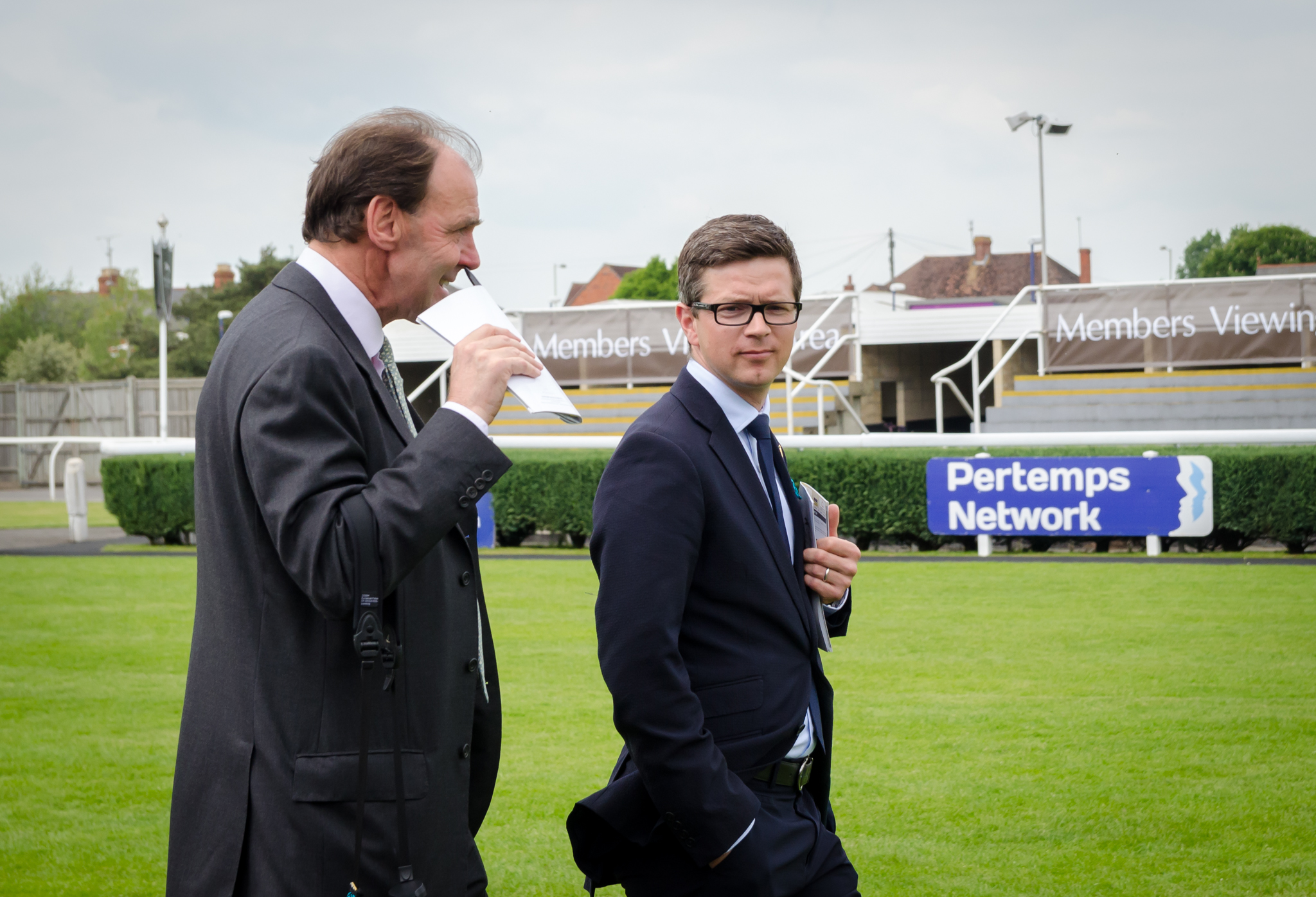 Postponed's trainer Roger Varian (right). Photo: Florian Christoph 