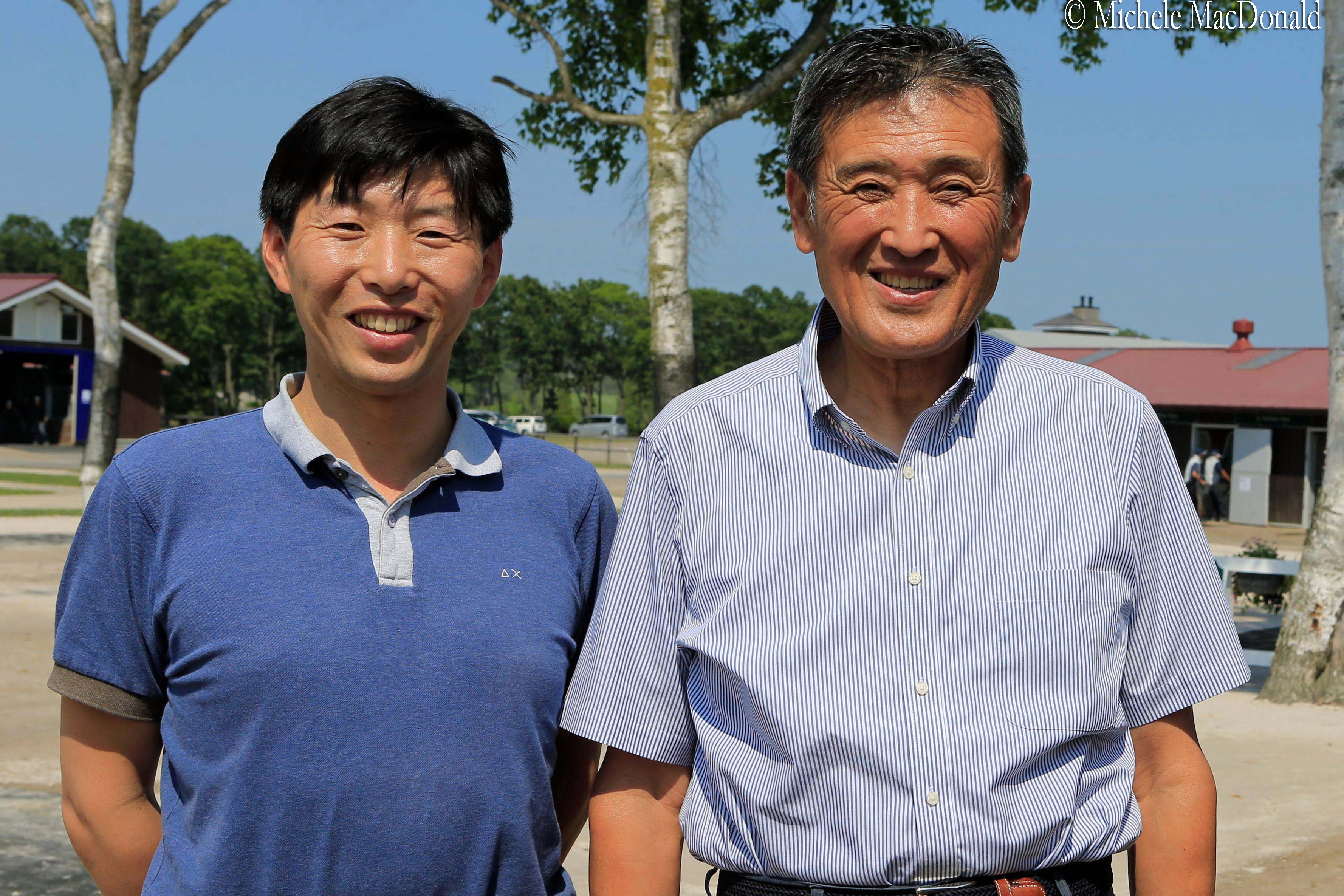 Proud owners: Shunsuke and Katsumi Yoshida, who stepped in to buy Azeri back in 2009. Photo: Michele MacDonald