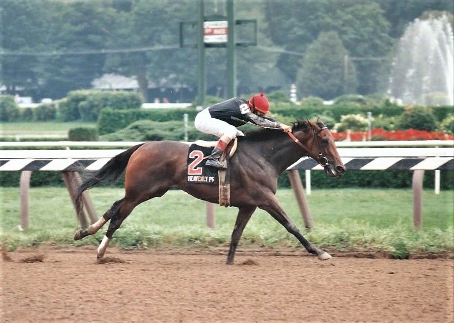 Star descendant: Heavenly Prize (her third dam is Lady Pitt), wins the 1994 Alabama. She became that year’s champion 3-year-old filly. Photo: Mary Pitt