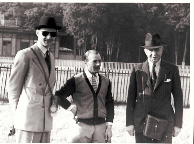 Trainer Henry Count (right) and jockey R. Brethes (middle).