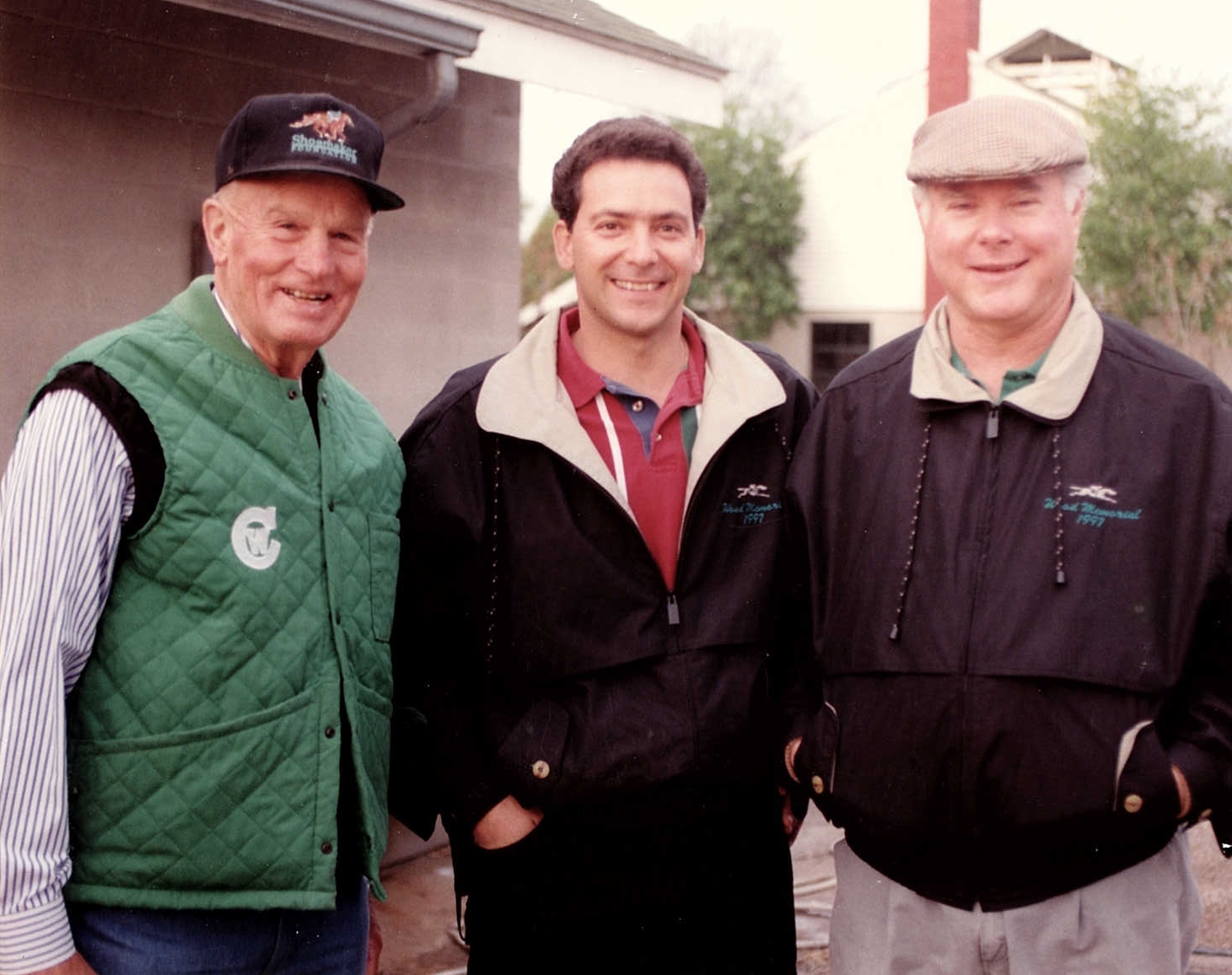 Team Bodgit: Dr Alex Harthill (left) with trainer Gary Capuano (centre) and Barry Irwin. Photo: Team Valor