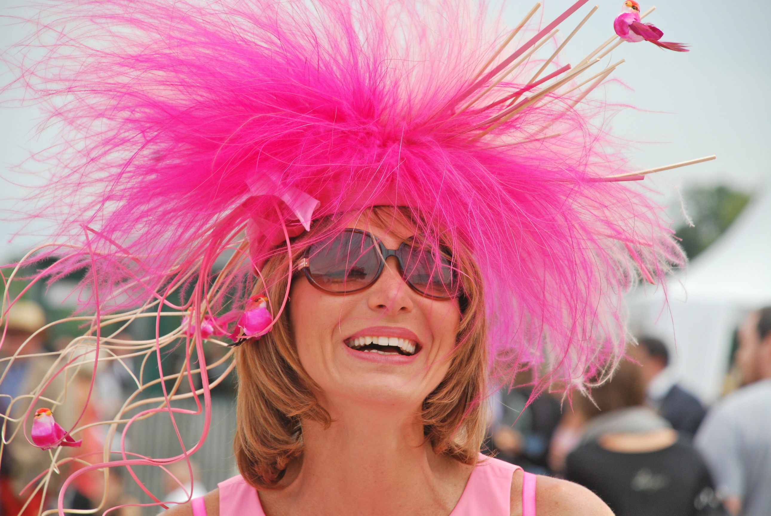 Chic at Chantilly: the traditional Prix de Diane link to fashion and glamour is a magnet that always attracts thousands. Photo: John Gilmore