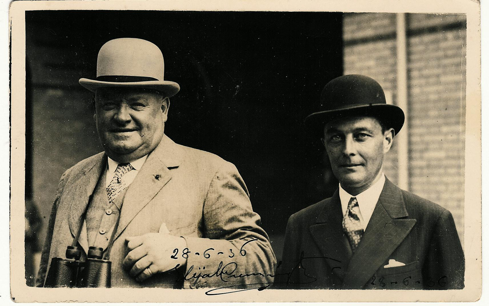 Elijah Cunnington (left) with his son-in-law and assistant, Richard Johnson. Photo courtesy of Carolyn McCartney