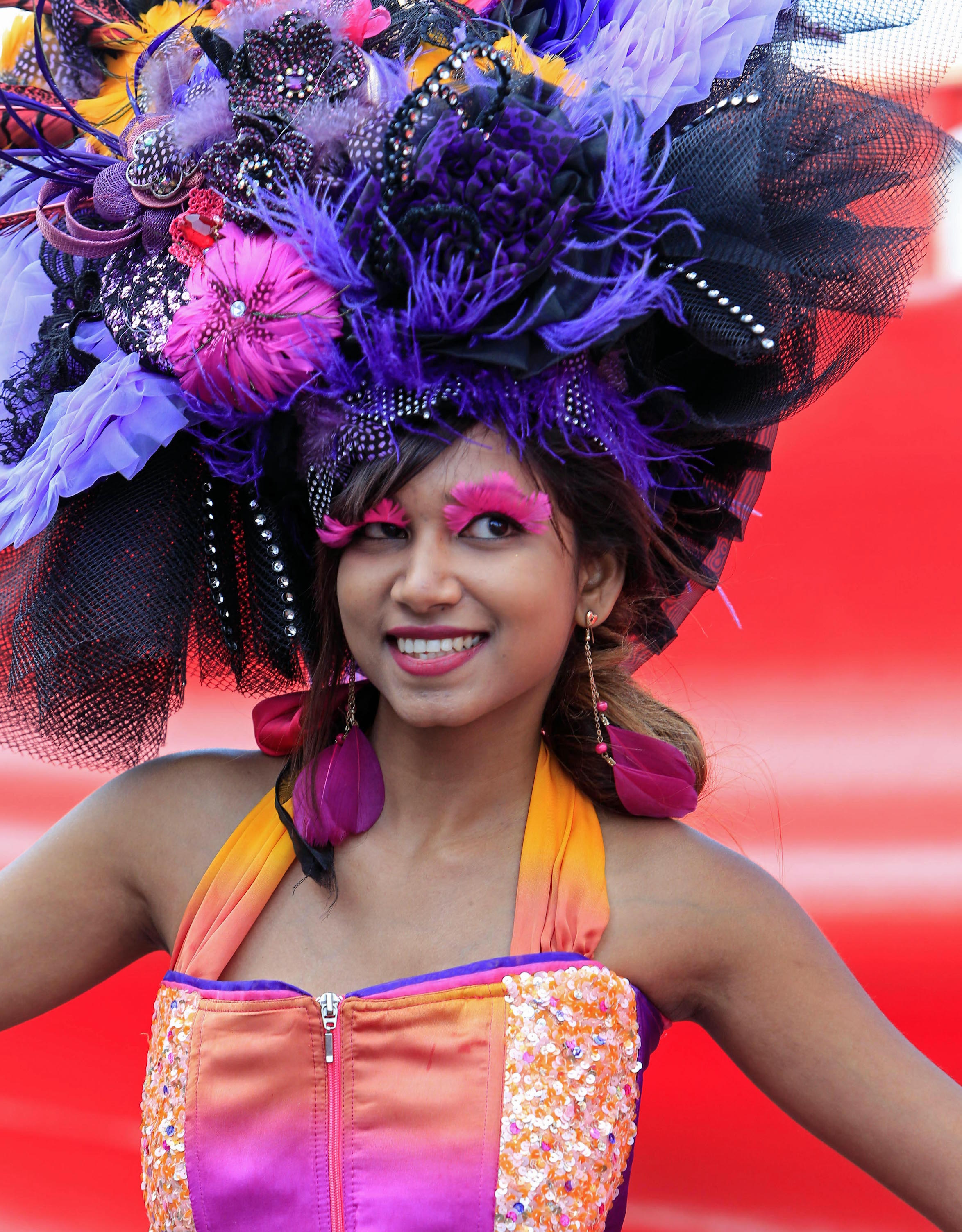 Royal Ascot’s got nothing on the spectacular headwear in evidence at Greyville on July Day. Photo: Michele MacDonald