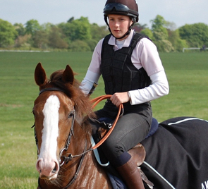 Back in the day: Amy Weaver, racehorse trainer, at work on the Newmarket gallops