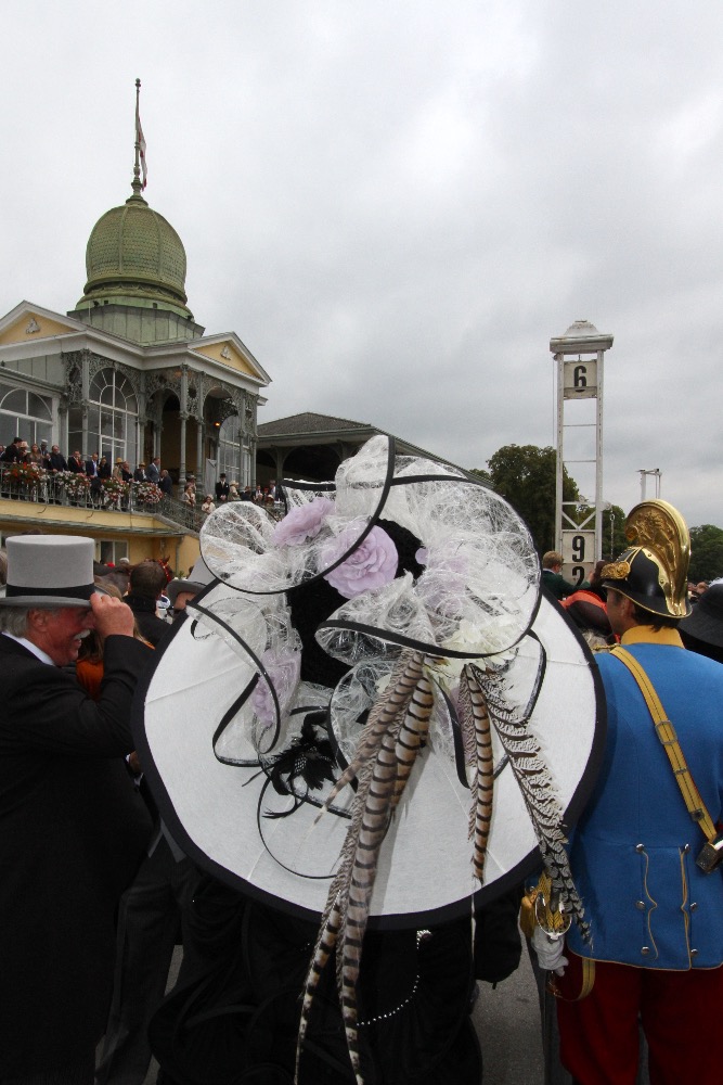 The weather may have been cold, and the attendance relatively small, but there were echoes of the track’s glorious history in the attire of many spectators