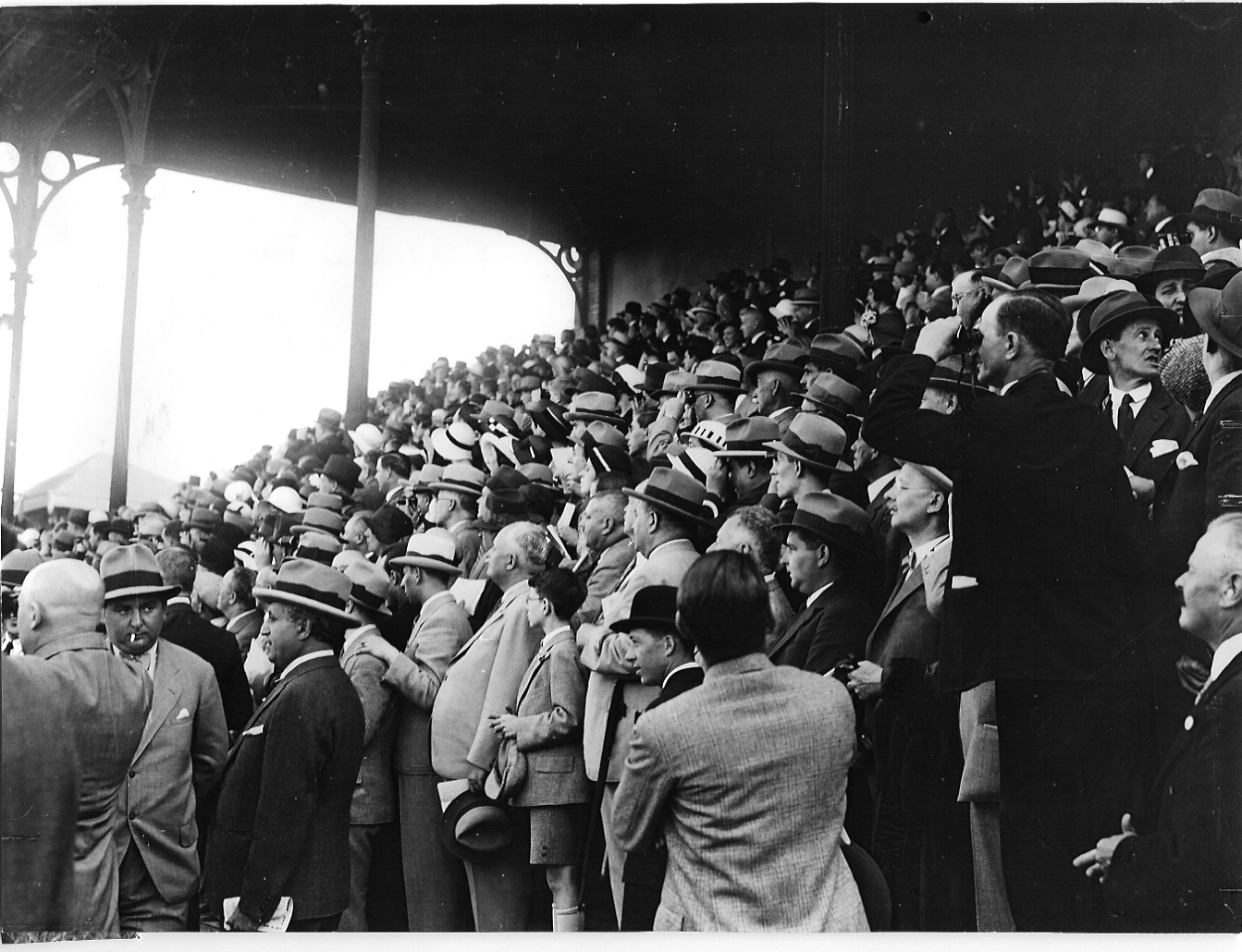 Racing in Austria has a long and glorious past: here a vast crowd is enthralled by the action at Freudenau races. Photo: National Library of Austria