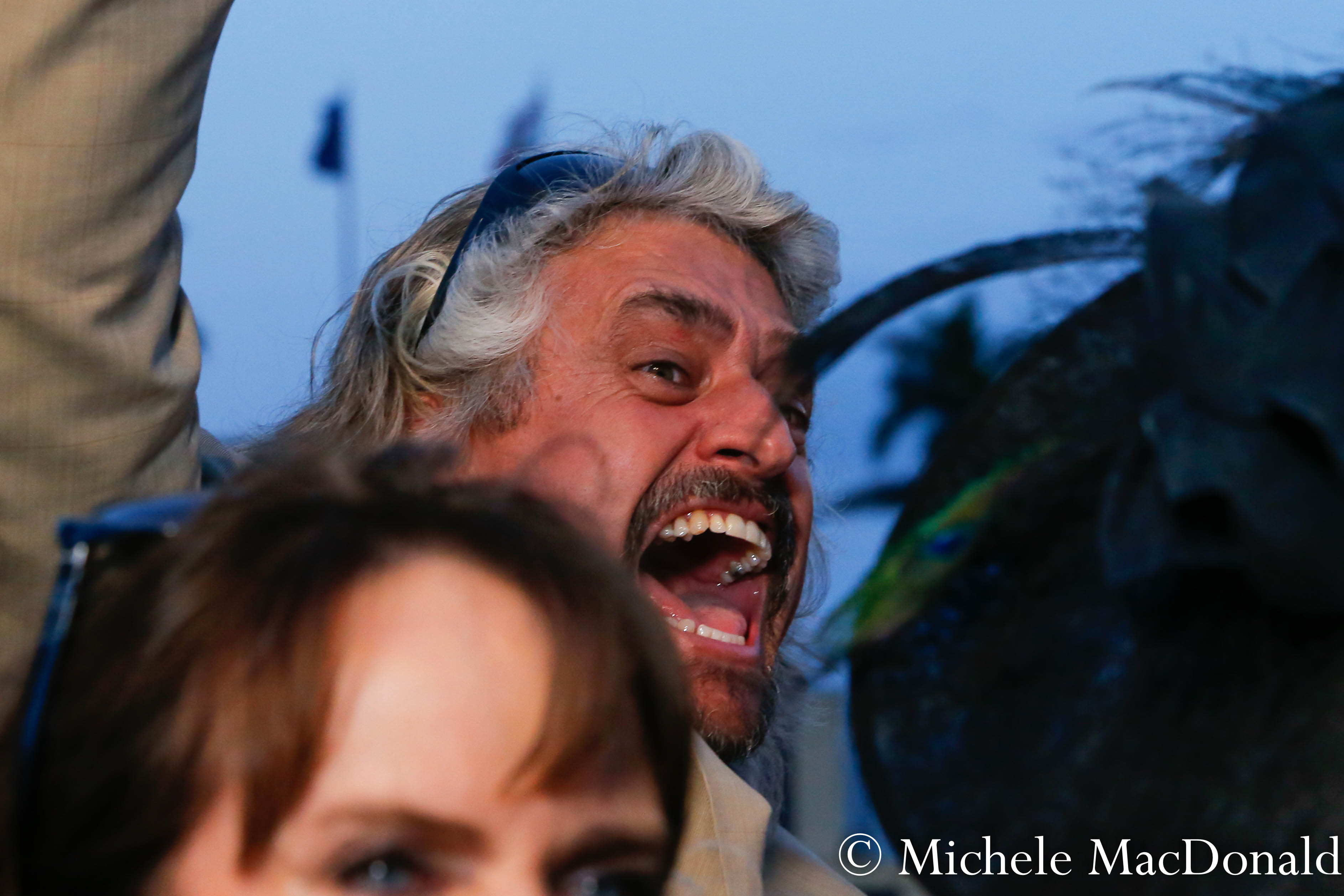 Pure emotion: “It’s the cherry on the top, this one,” said trainer Steve Asmussen after cheering his horse home. Photo: Michele MacDonald