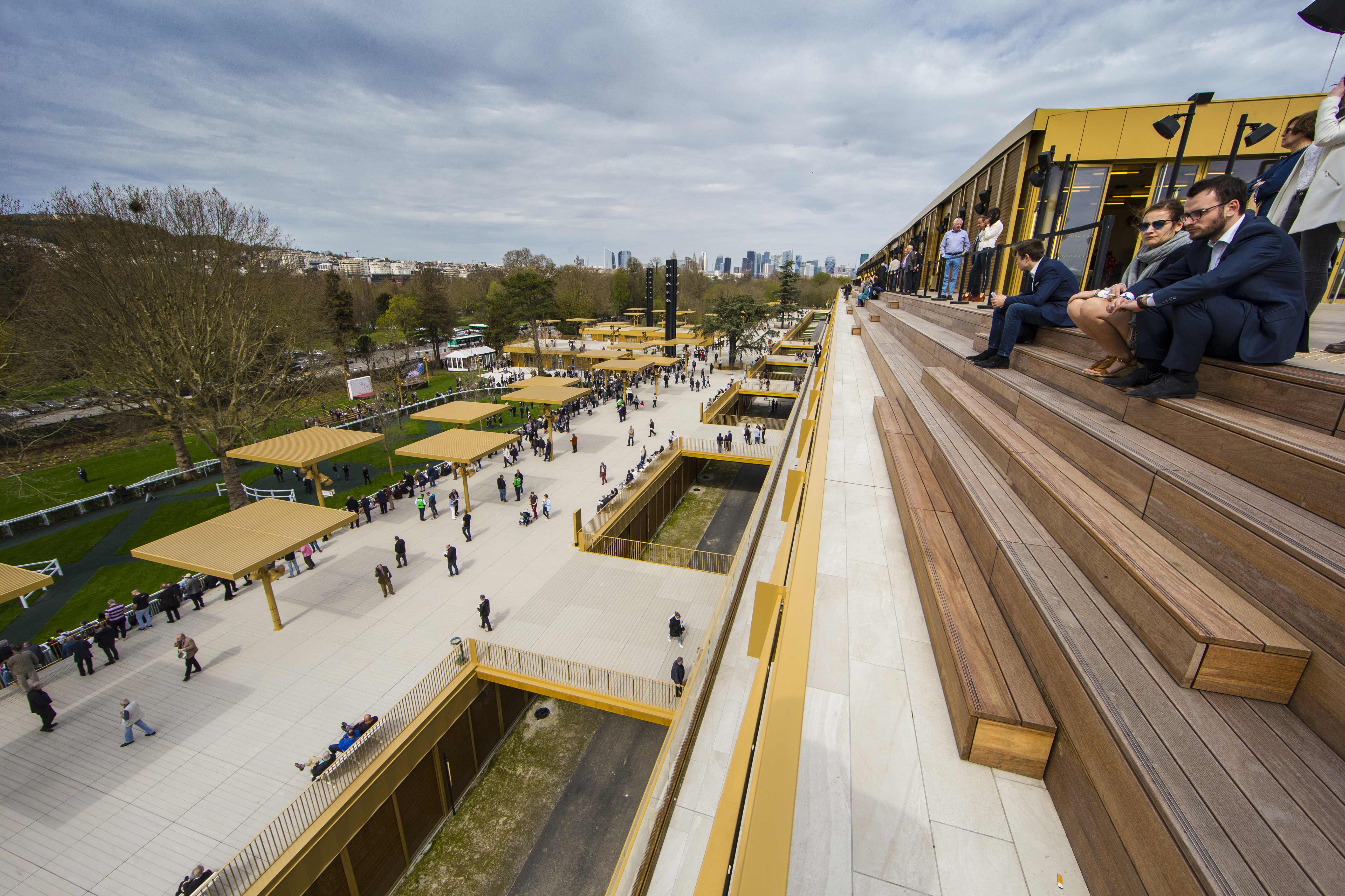 Looking out over the parade ring from the rear of the new grandstand. Photo: ScoopDyga