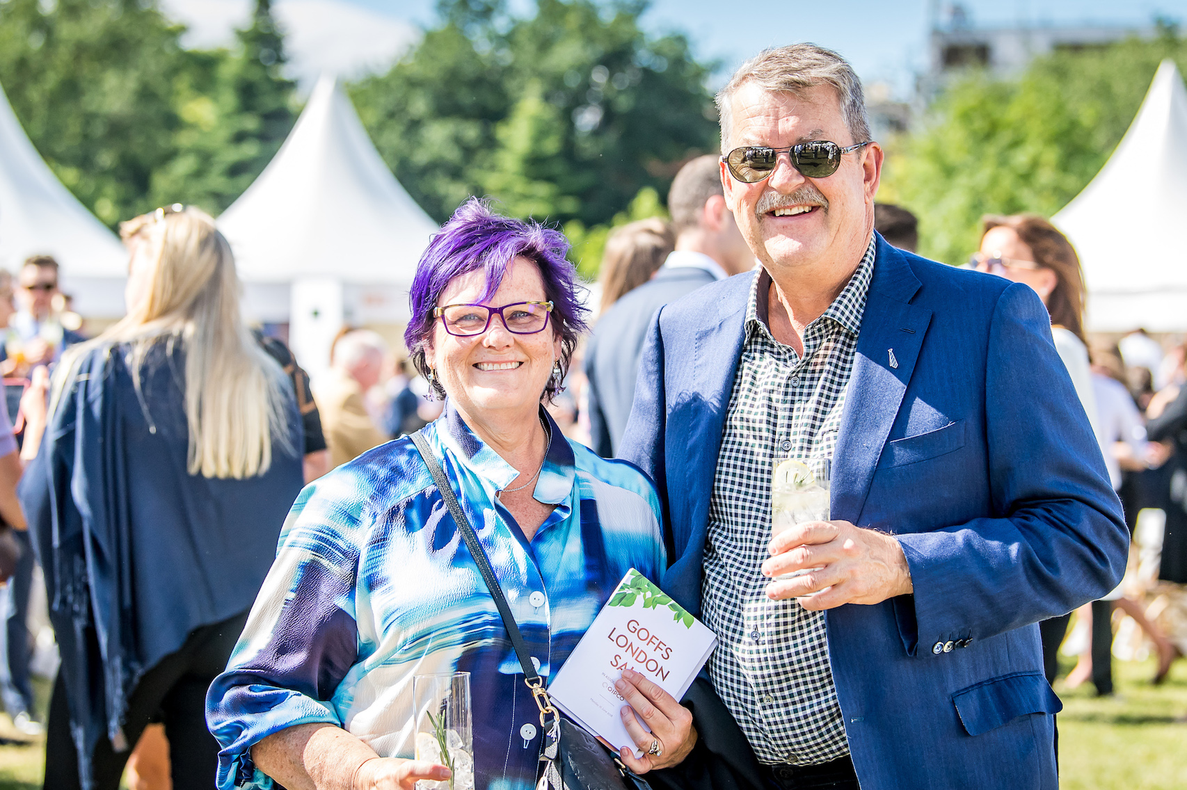 Debbie and Paul Kepitis, owners of Winx, were among the internationals who flocked to the Goffs London Sale last year (credit: Sarah Farnsworth